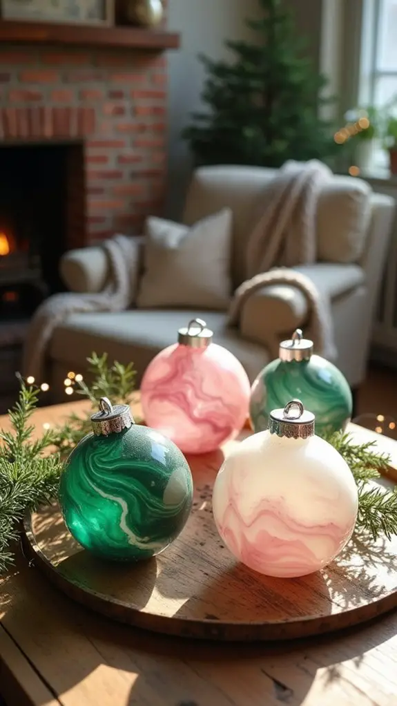 marbled fillers for ornaments
