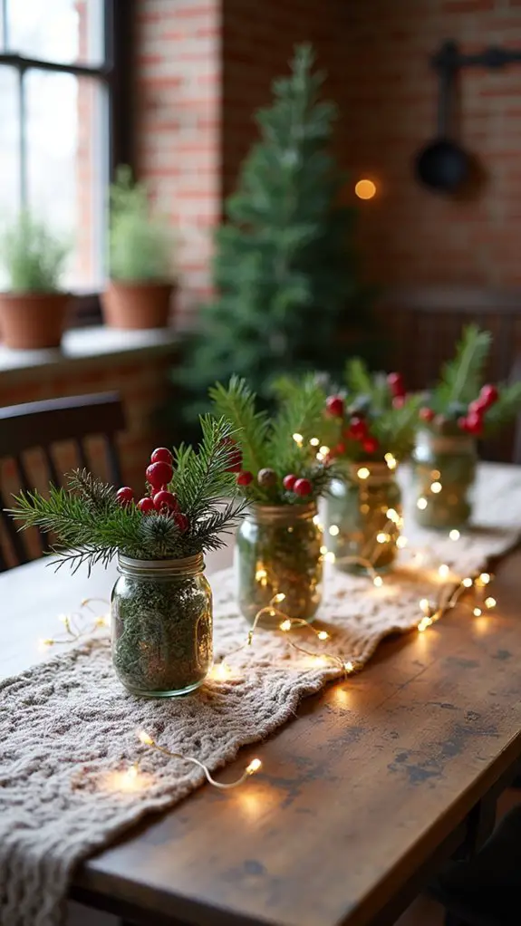 mason jar holiday centerpieces