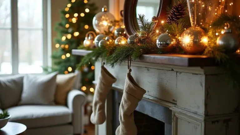 24 Mercury Glass Christmas Mantle Decor Ideas That Reflect Holiday Glow mercury glass holiday decorations