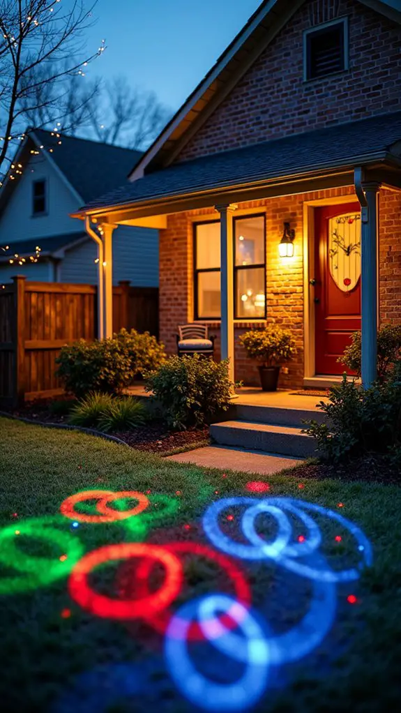 mesmerizing vibrant laser display