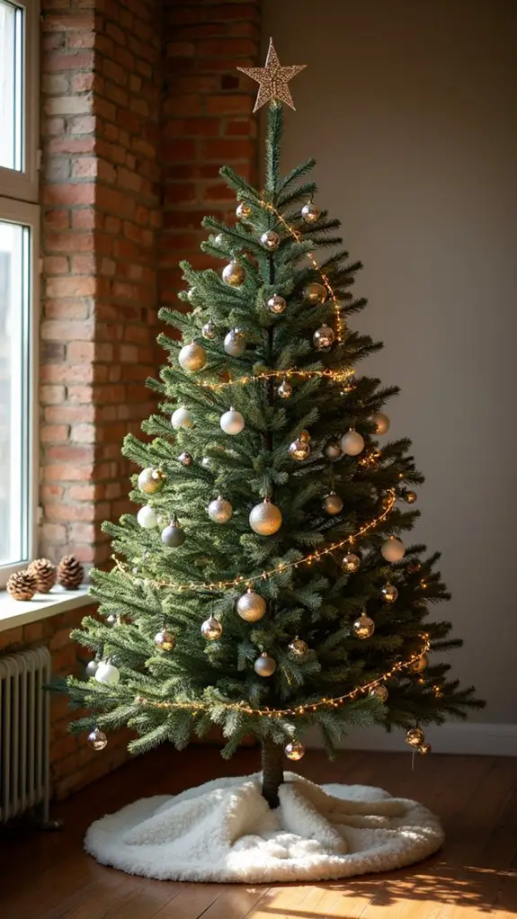 metallic accents enhance minimalism