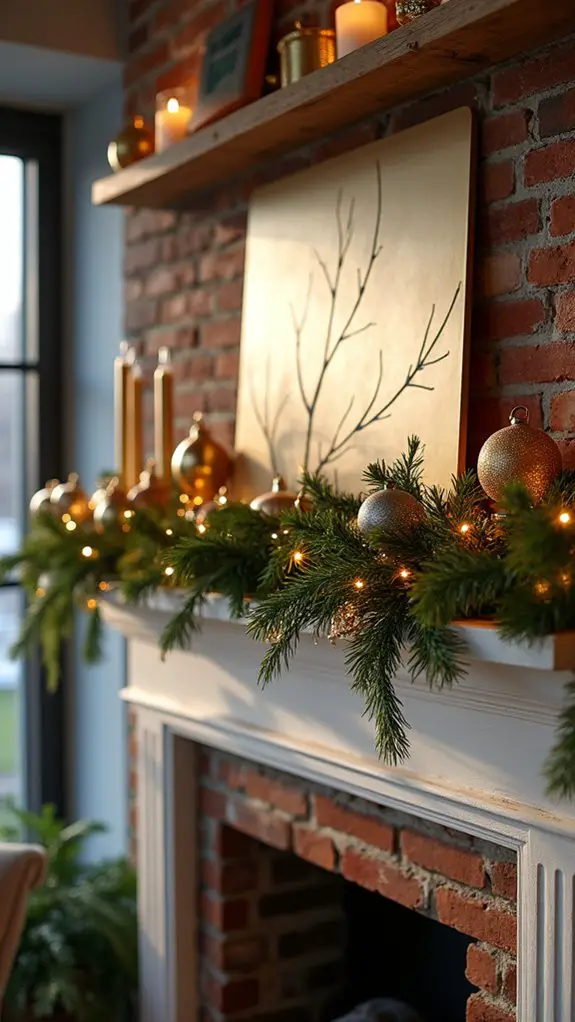 metallic art enhances decor