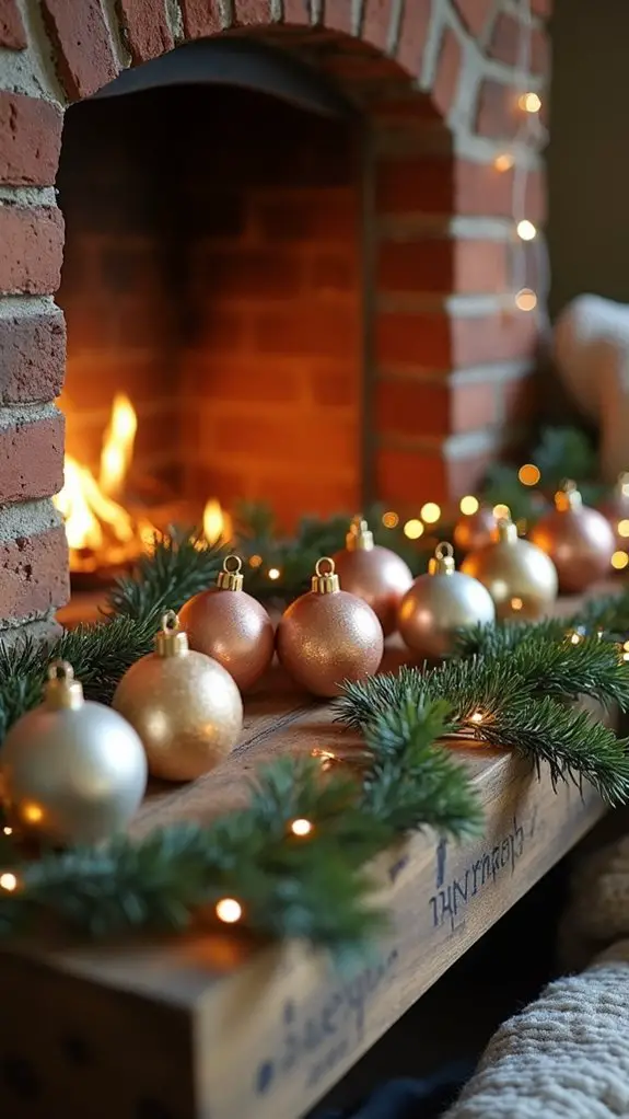 metallic foil holiday decor