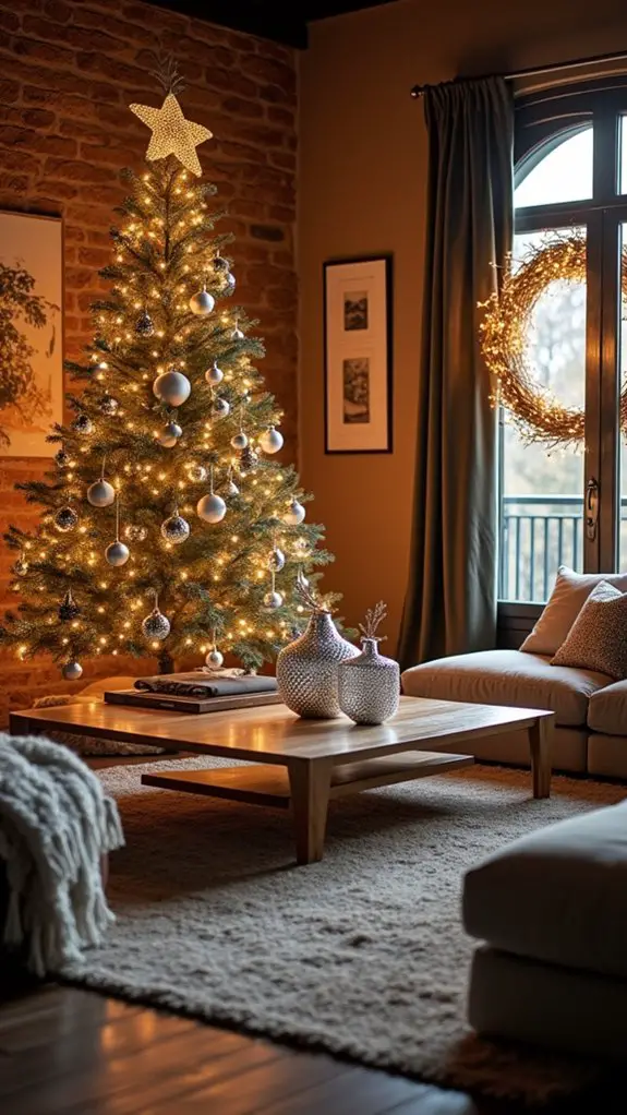 metallic glass holiday decorations