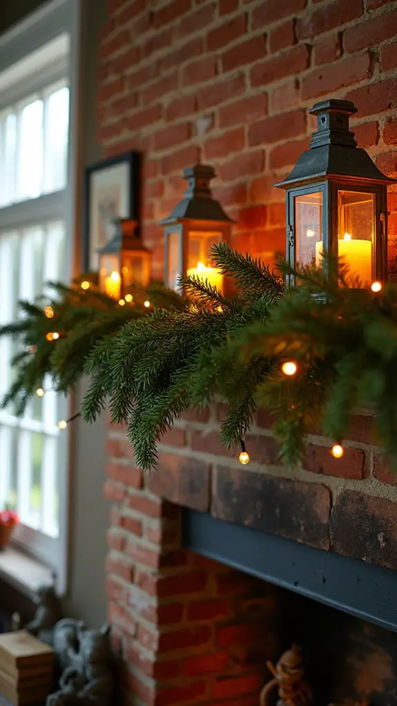 mini lanterns festive garland