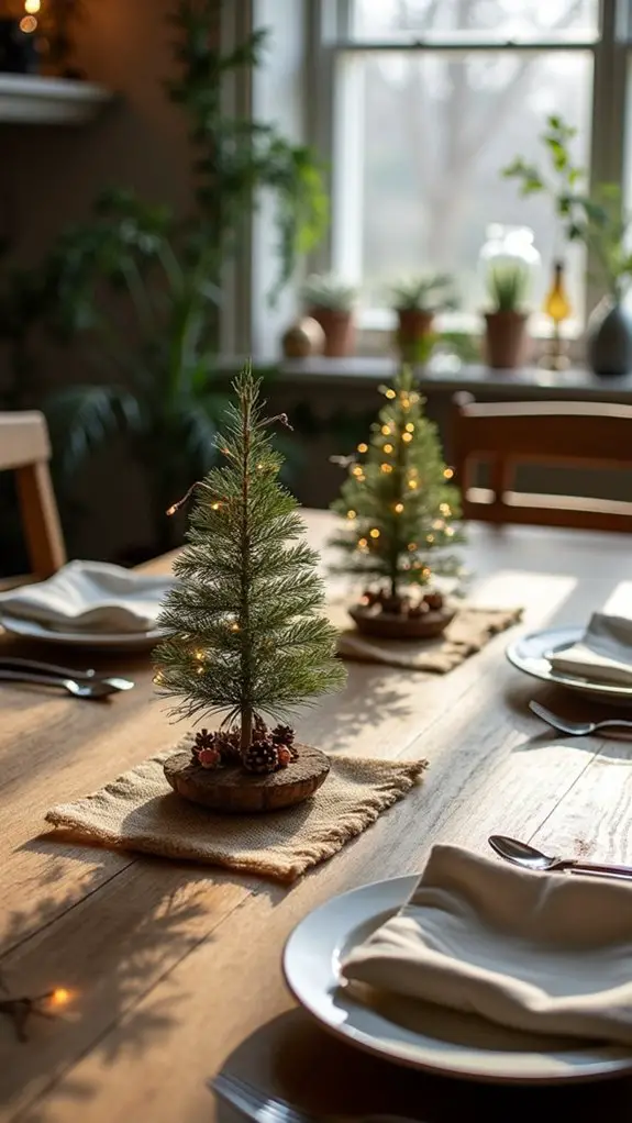 mini trees for guests