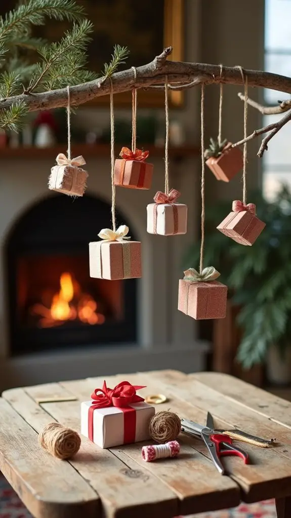 miniature gift box ornaments