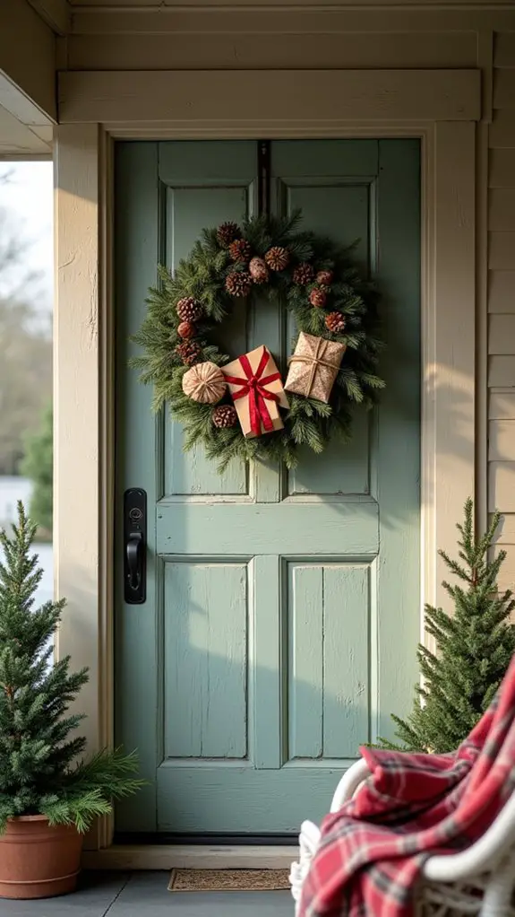 miniature gift box wreath
