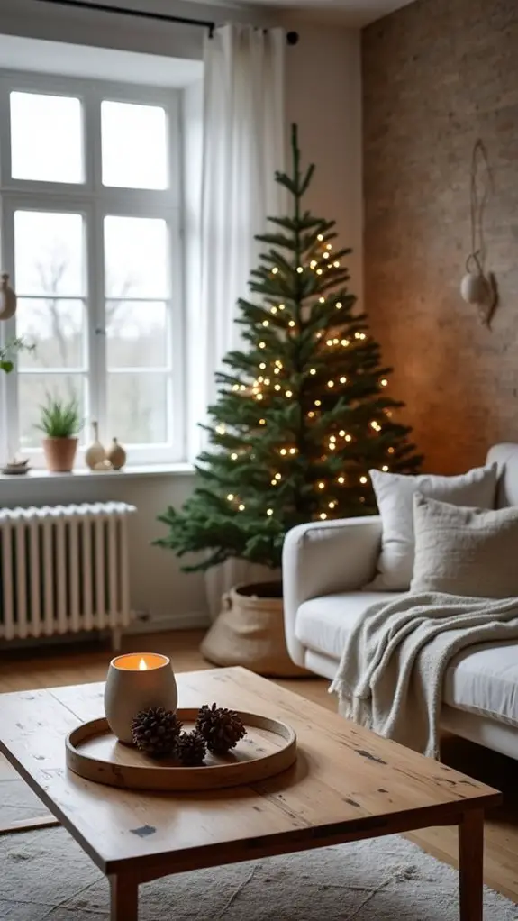 minimal fairy lights warmth