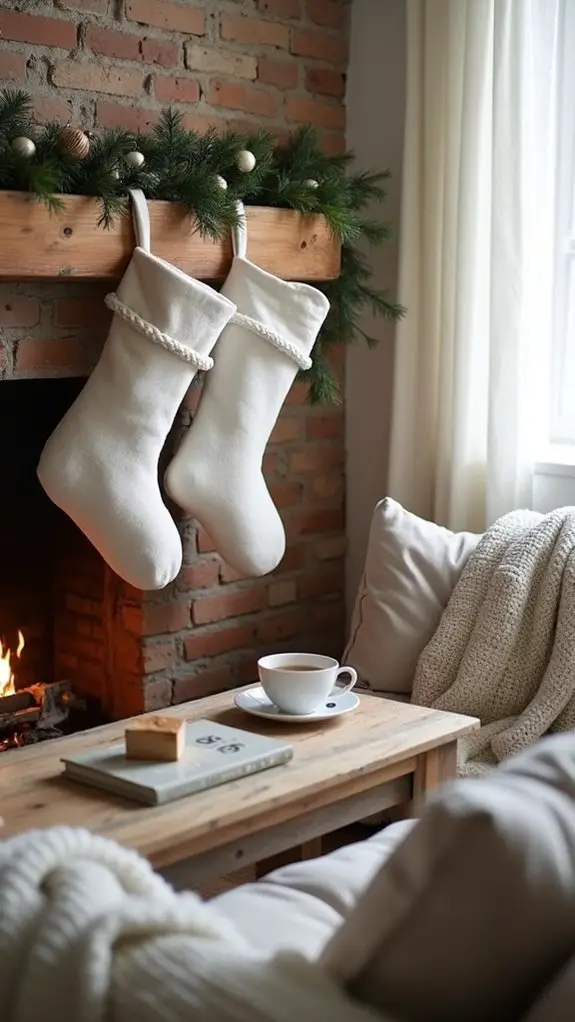 minimalist stockings for decor
