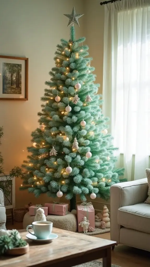 mint green holiday decor