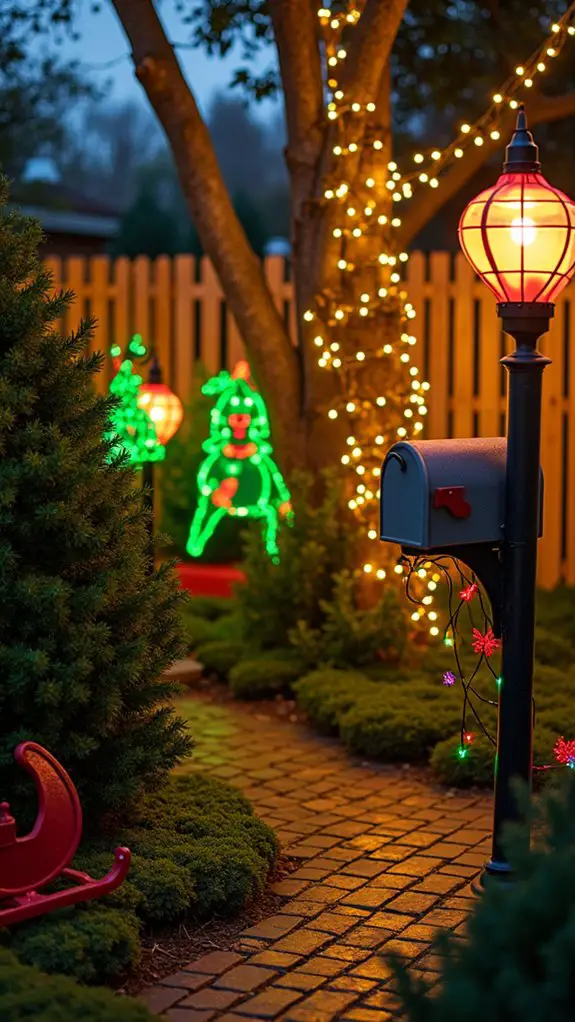 mischievous grinch chase lights