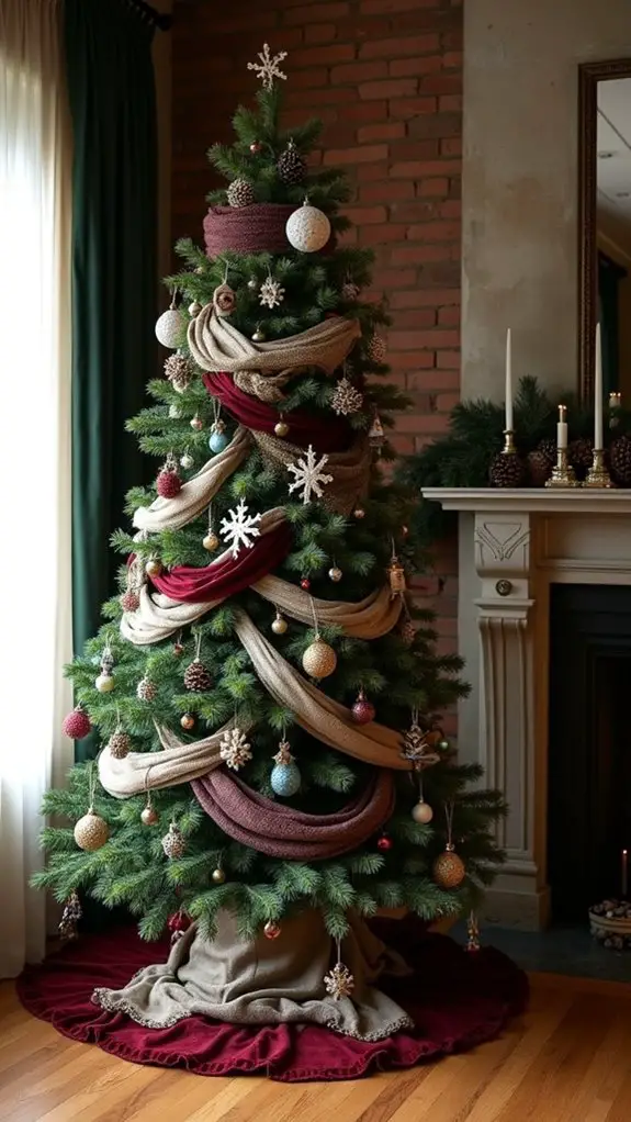 mixing fabrics for texture