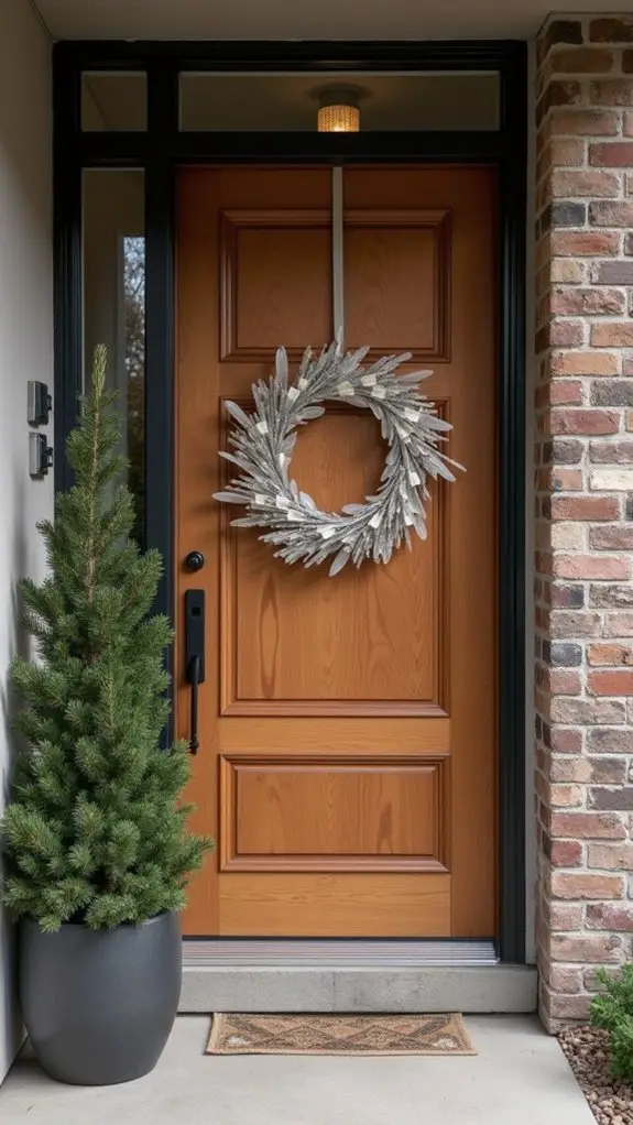 modern acrylic wreath accents