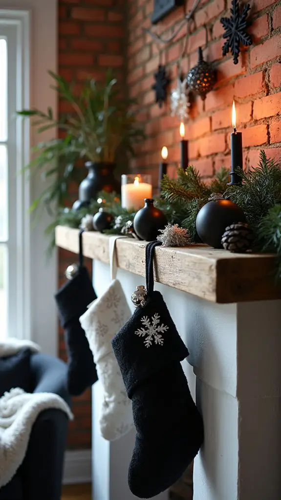 modern black and white decor