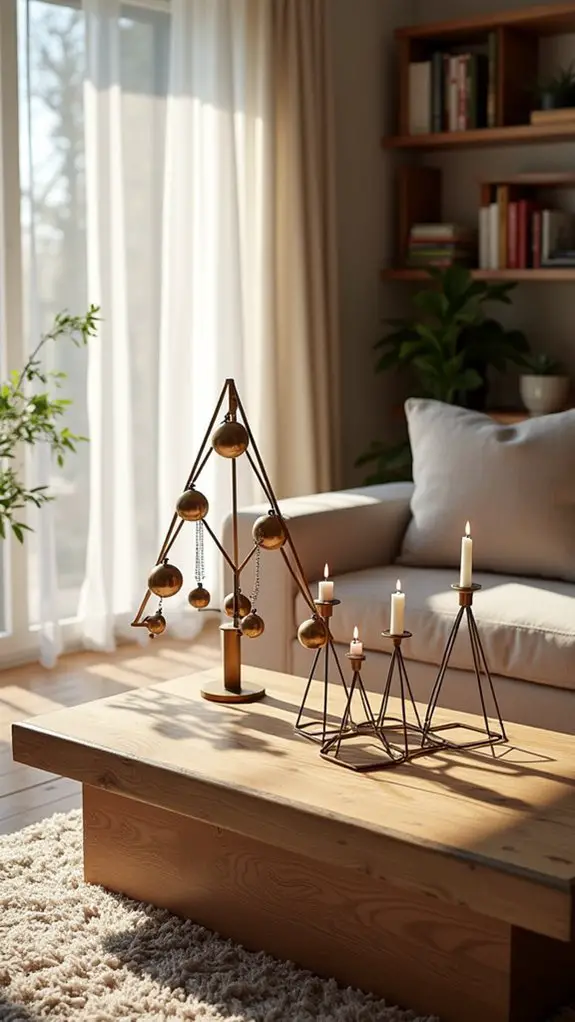 modern geometric holiday decor