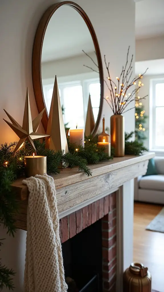 modern geometric holiday decor