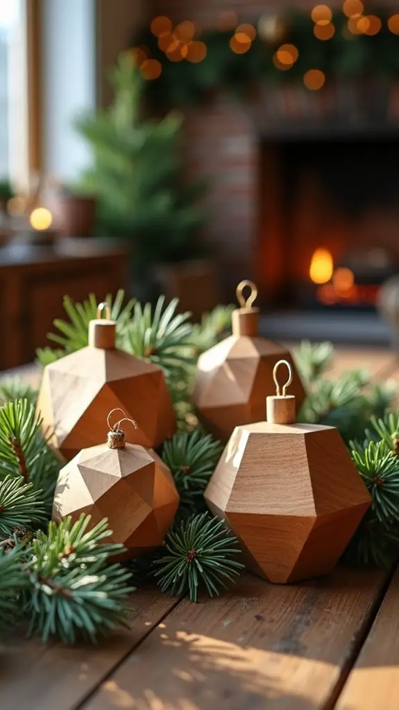 modern geometric holiday decor