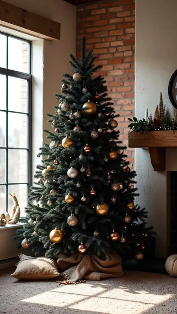 modern geometric tree decor