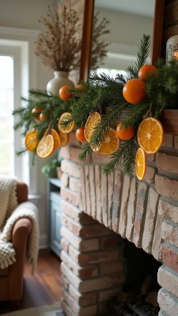 natural citrus holiday decor