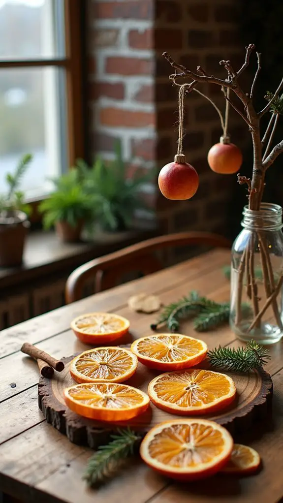 natural dried fruit decorations