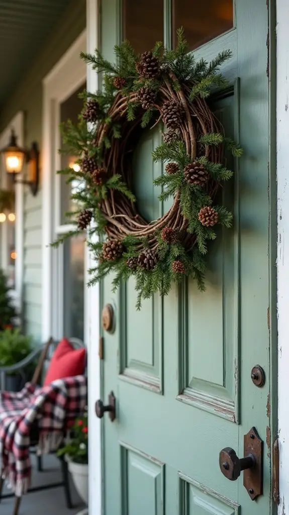 natural elements holiday wreaths