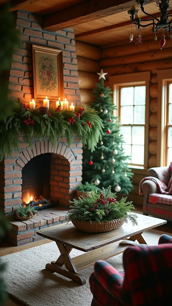 natural greenery christmas decor