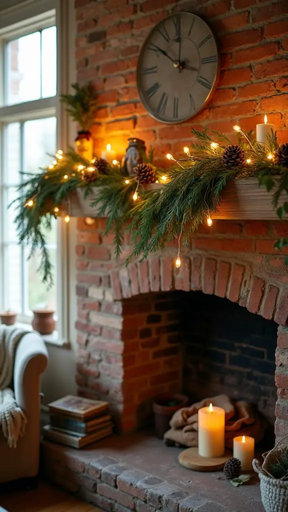 natural layered garlands decor