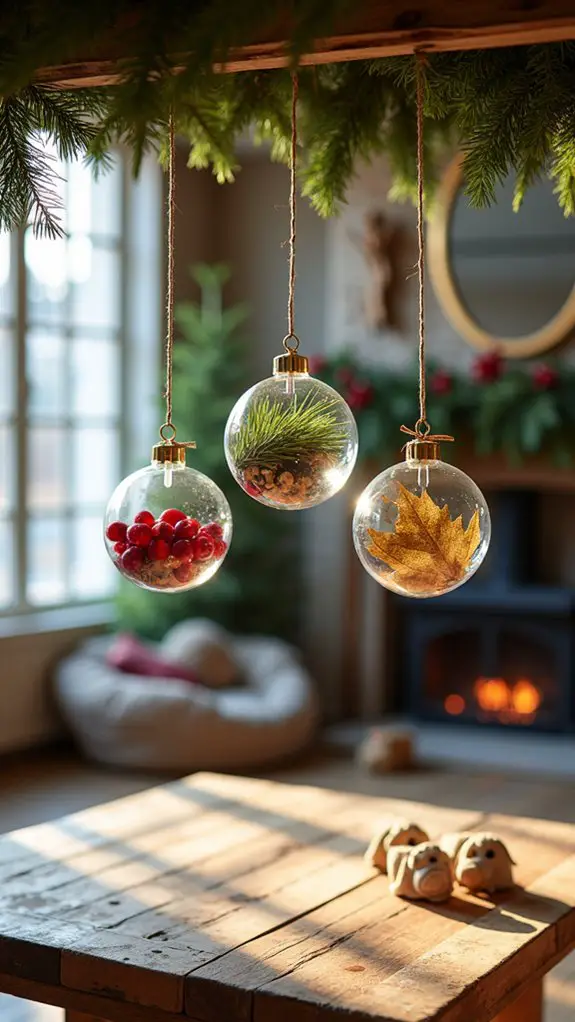 natural rustic holiday decorations