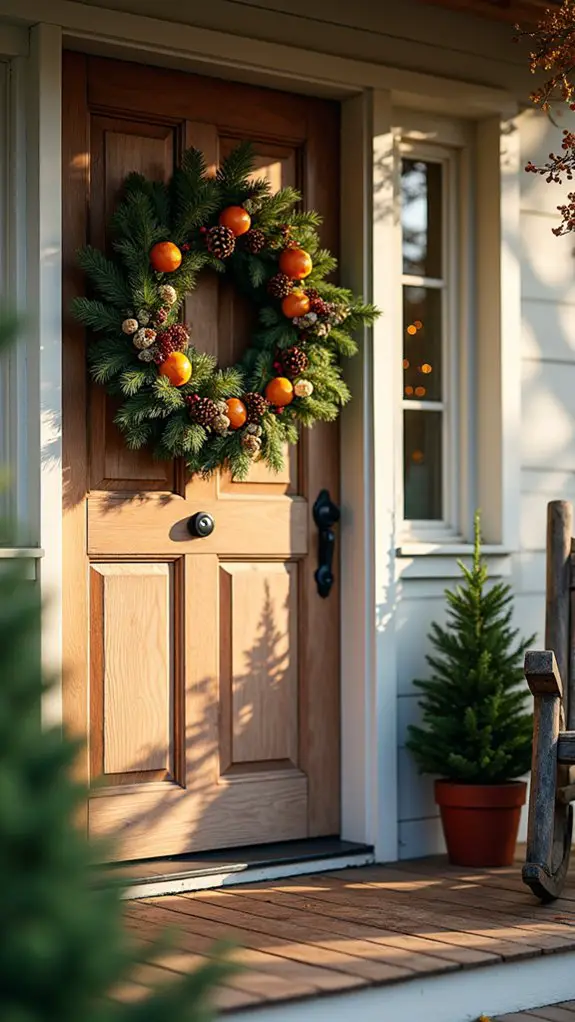 natural seasonal wreath crafting