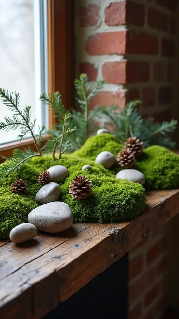 natural winter landscape display