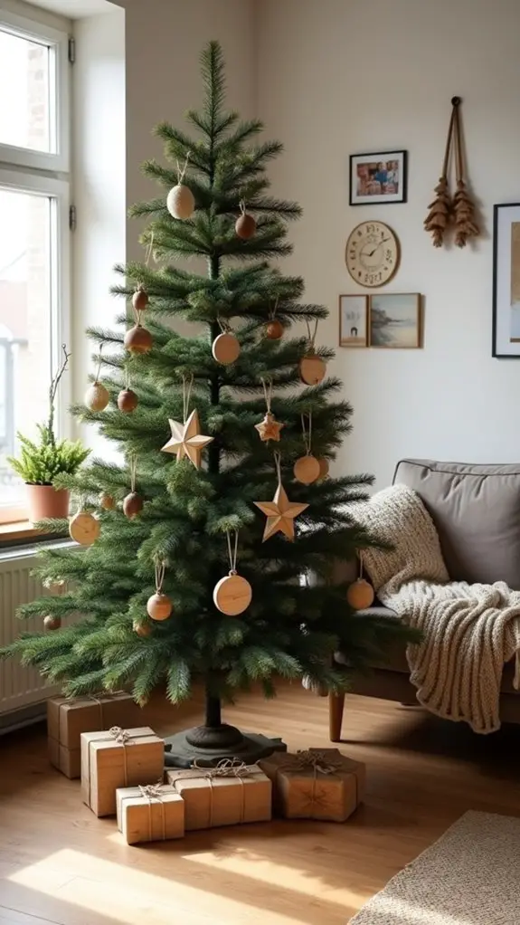 natural wood christmas ornaments