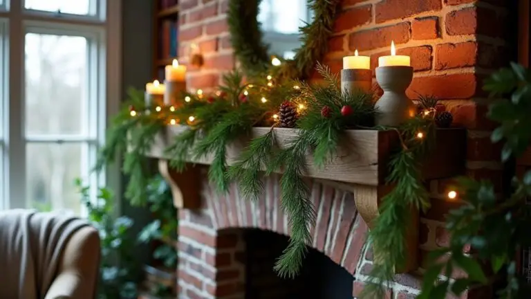 24 Evergreen Christmas Mantle Ideas That Celebrate Nature Indoors nature inspired christmas decor