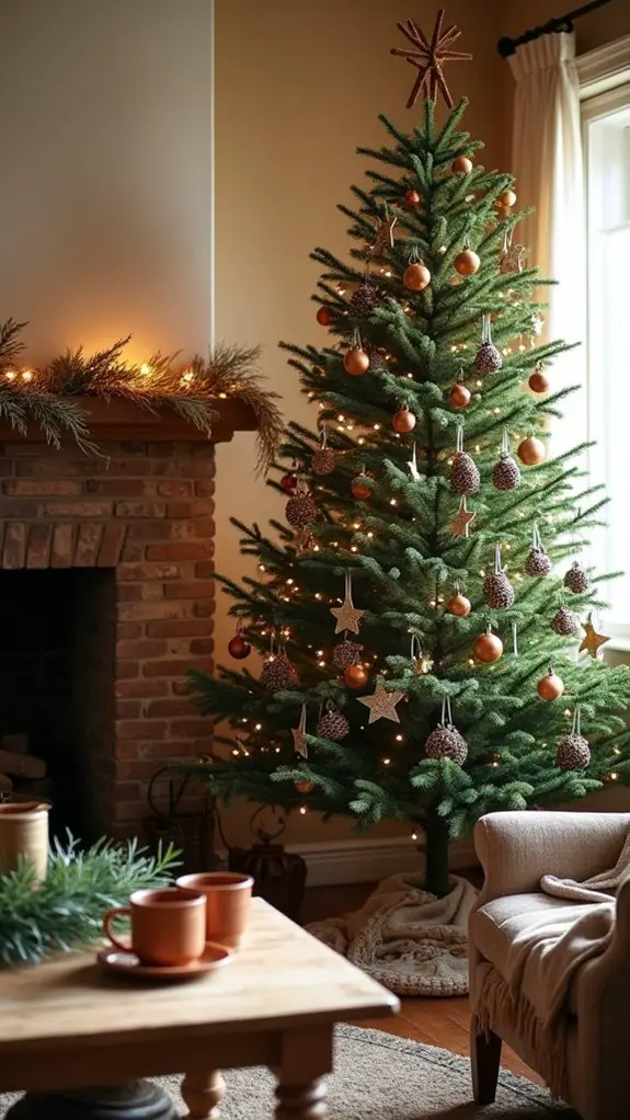 nature inspired festive decor