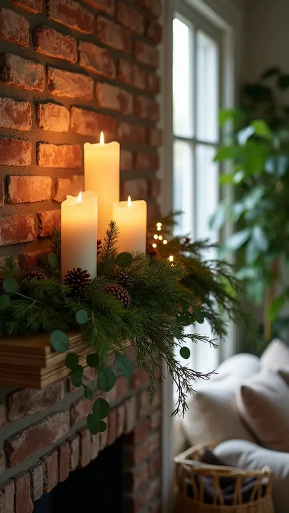 nature inspired greenery arrangement