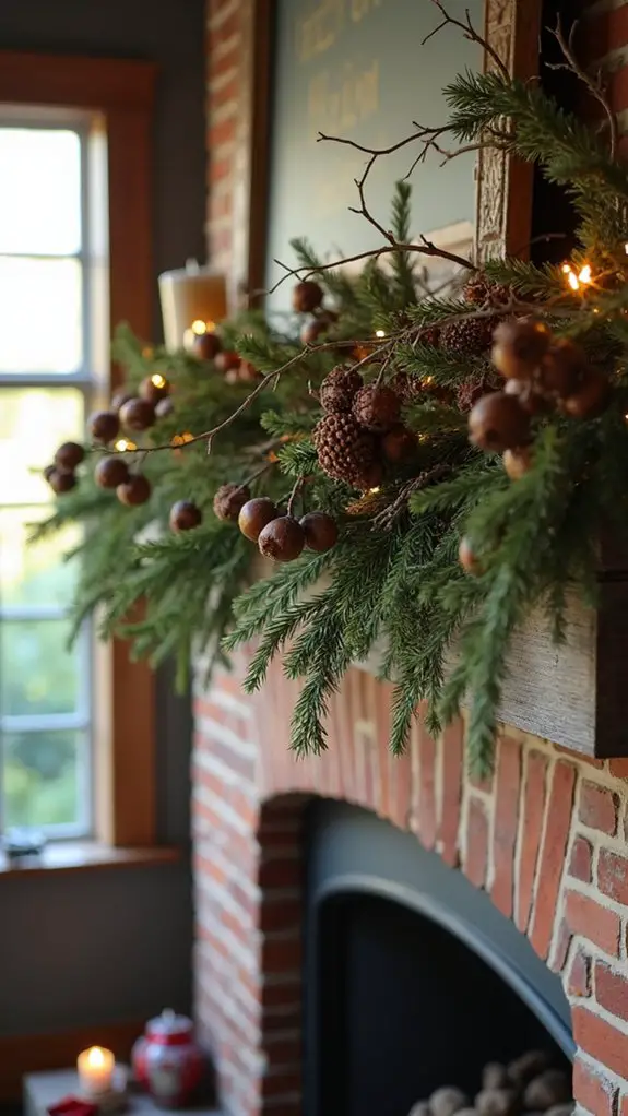 nature inspired holiday decor