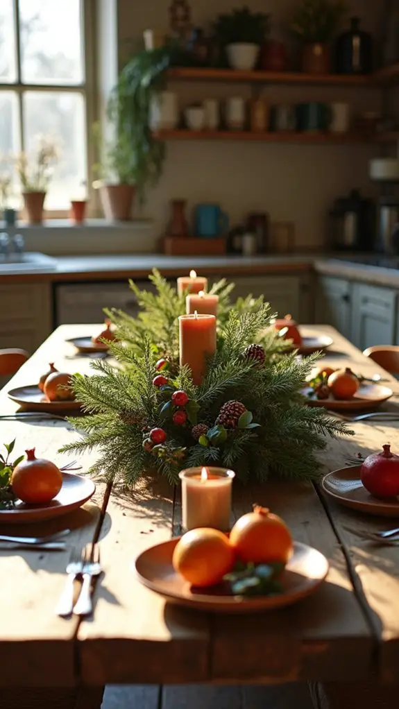 nature inspired holiday decor