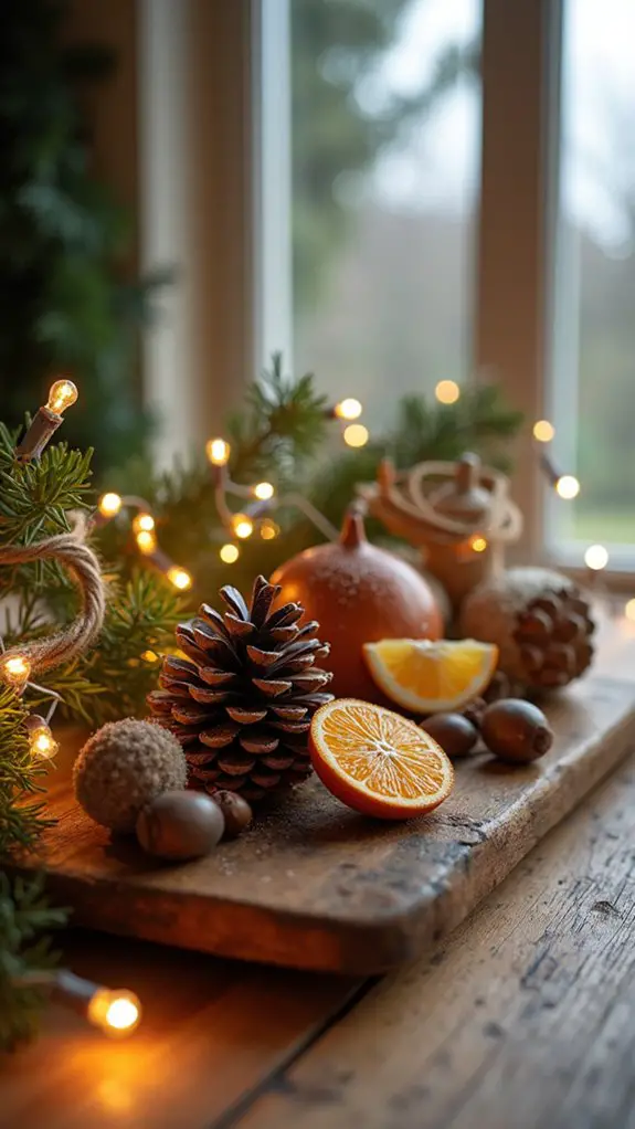 nature inspired holiday decorations