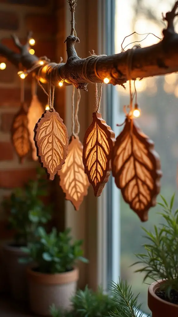 nature inspired holiday ornaments
