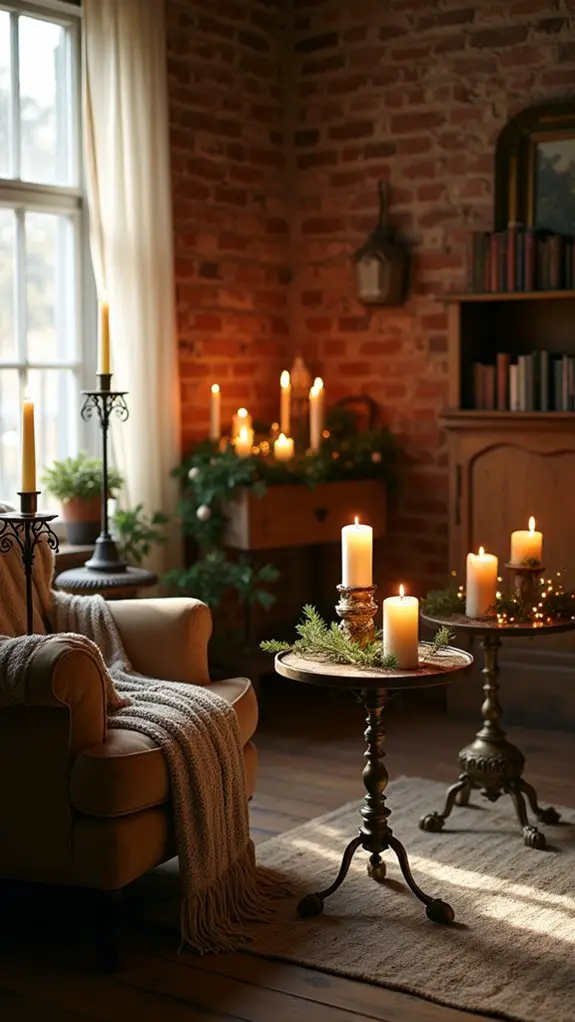 nostalgic elegant candle decor