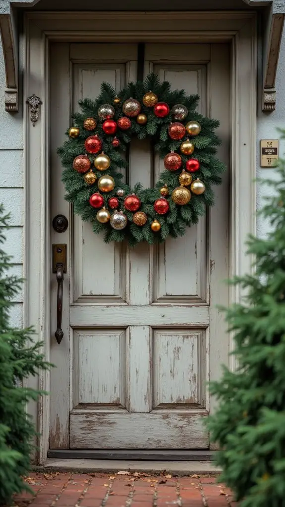 nostalgic festive ornament display