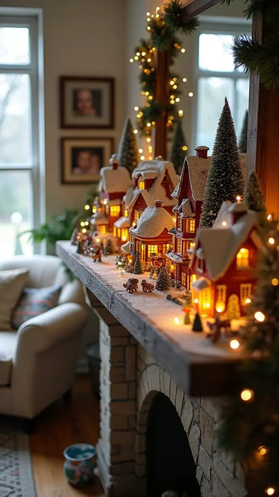 nostalgic holiday village display