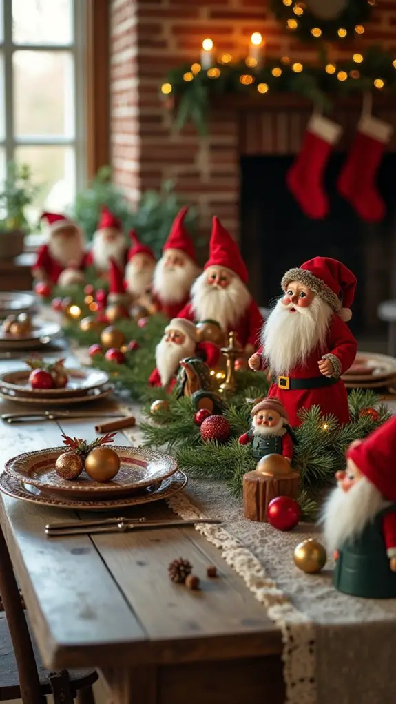 nostalgic santa figurine collection