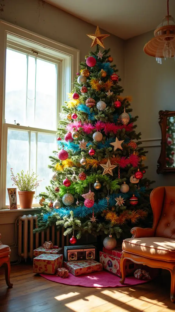 nostalgic vibrant holiday decor