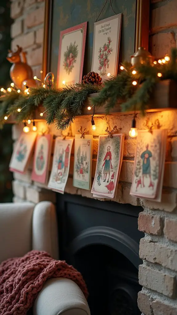 nostalgic vintage card display