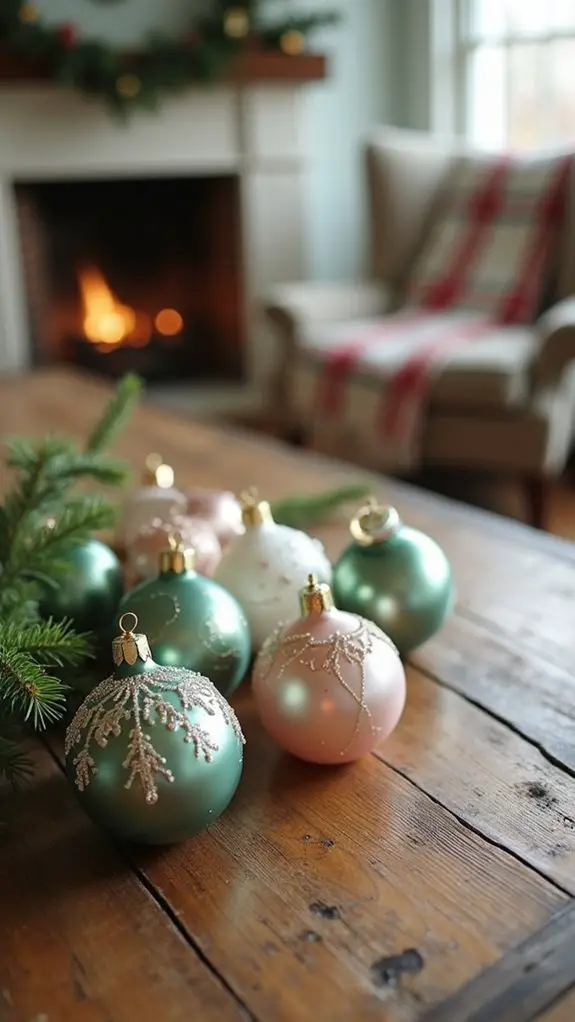 nostalgic vintage glass baubles