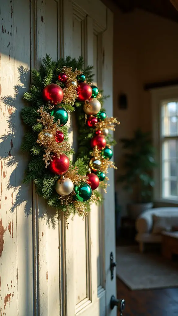 nostalgic vintage ornament wreath