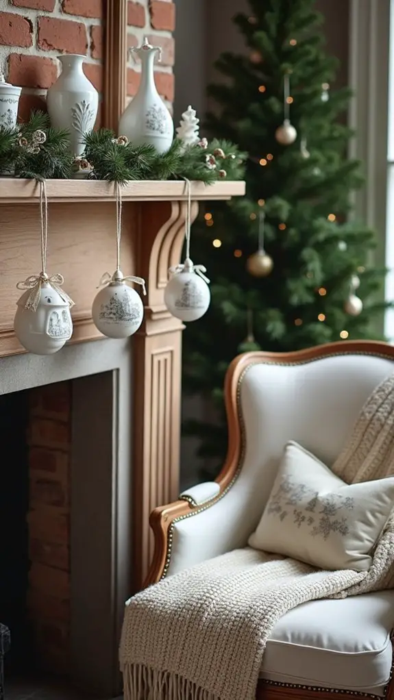 nostalgic vintage porcelain ornaments