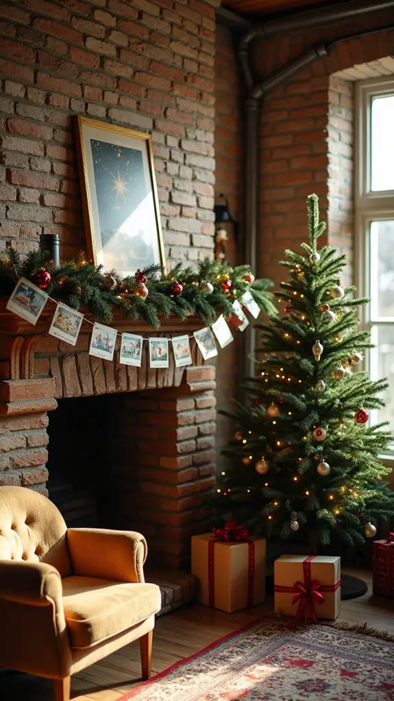 nostalgic vintage postcard garland