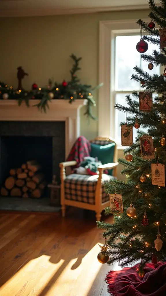 nostalgic vintage postcard ornaments